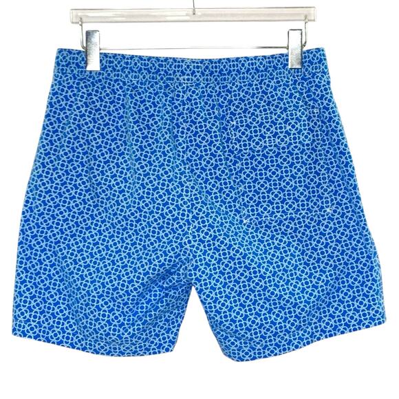 Psycho Bunny L Mens Swim Trunks Shorts Mens Bluefish Geometric 7" Inseam - Picture 2 of 11
